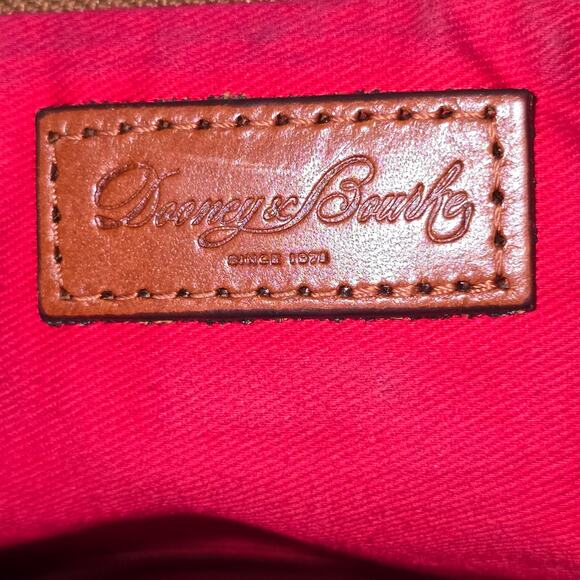 Dooney & Bourke Black Pebble Grain Leather Foldover Zip Crossbody - Picture 10 of 14